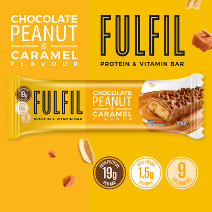 Chocolate Peanut & Caramel Protein & Vitamin Bar - 55g